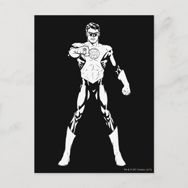 Cartão Postal Preto e branco olhando para frente (Frente)