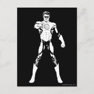 Cartão Postal Preto e branco olhando para frente