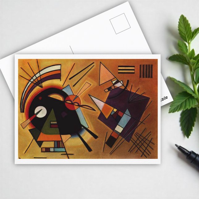 Cartão Postal Preto e Violeta, Kandinsky, 1923 (Criador carregado)