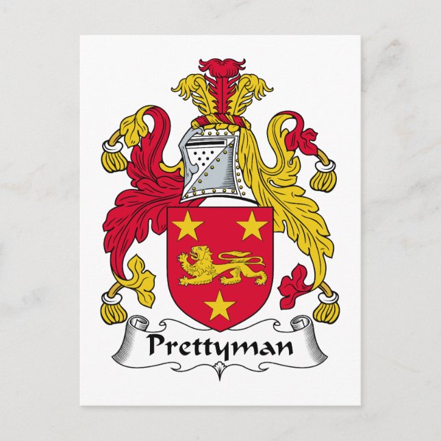 Cartão Postal Prettyman Family Crest (Frente)