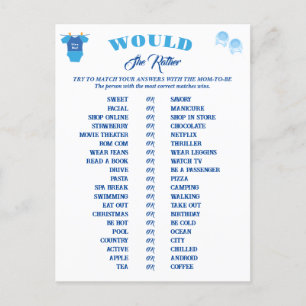 Cartão Postal Previsão e aconselhamento sobre Jogos Chás de fral