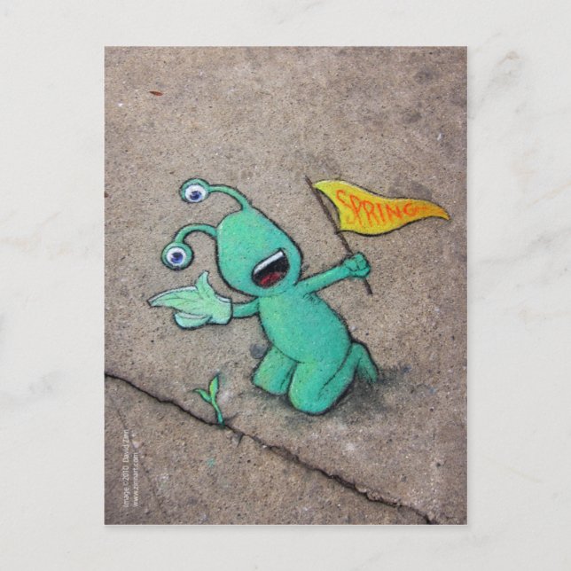 Cartão Postal primavera (Frente)