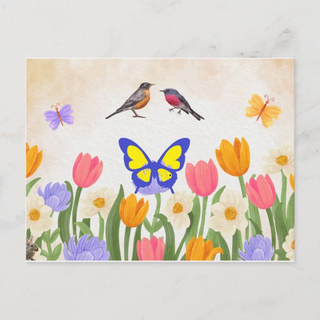 Cartão Postal Primavera  (Frente)