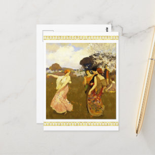Cartão Postal Primavera, Arthur F. Mathews