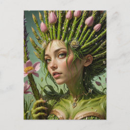 Cartão Postal Primavera Asparagus Fairy