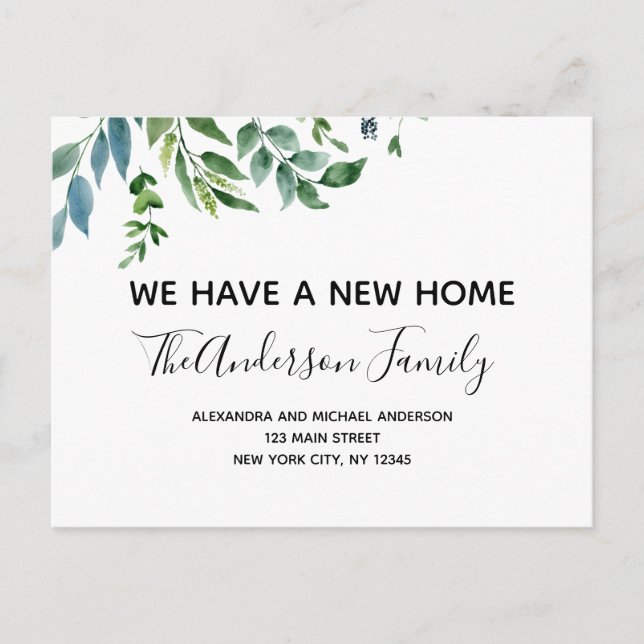 Cartão Postal Primavera de Anúncio de Movimentação de Orçamento  (Frente)