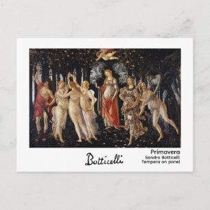 Cartão Postal Primavera de Botticelli