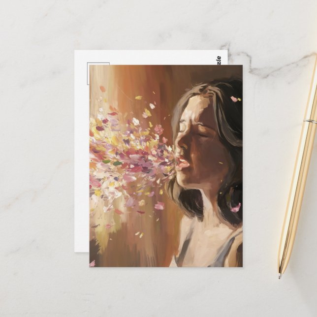 Cartão Postal Primavera de Febre Surreal (Frente/Verso In Situ)