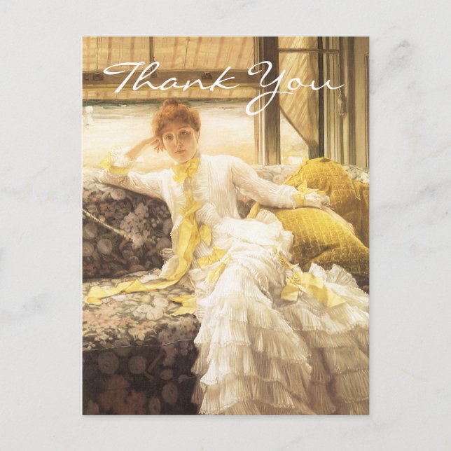 Cartão Postal Primavera de Tissot ou à margem (Frente)