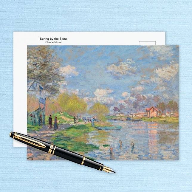 Cartão Postal Primavera do Seine Claude Monet (Criador carregado)
