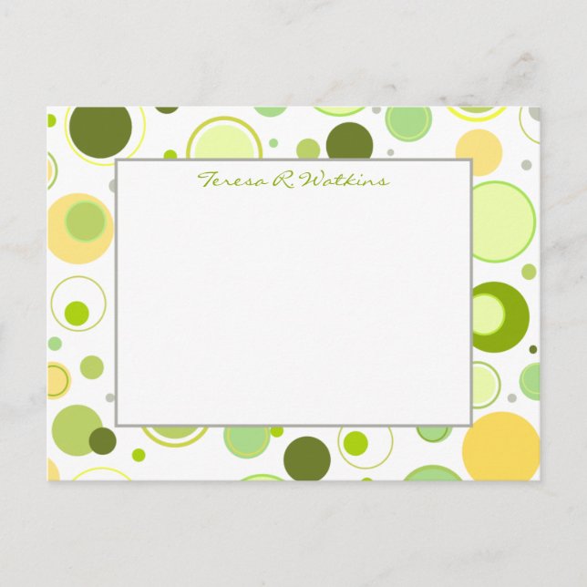 Cartão Postal Primavera pontos (Frente)