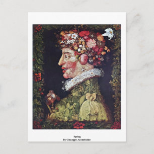 Cartão Postal Primavera Por Giuseppe Arcimboldo