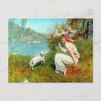 Cartão Postal Primavera por John Collier
