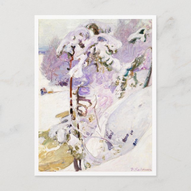 Cartão Postal Primavera precoce, Pekka Halonen (Frente)