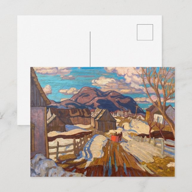 Cartão Postal Primavera, Quebec | A. Y. Jackson | (Frente/Verso)