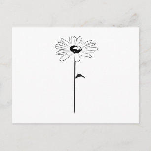 Cartão Postal Primavera simples Daisy