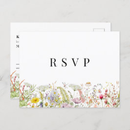 Cartão Postal Primavera Summer Wildflower Beige Boho RSVP
