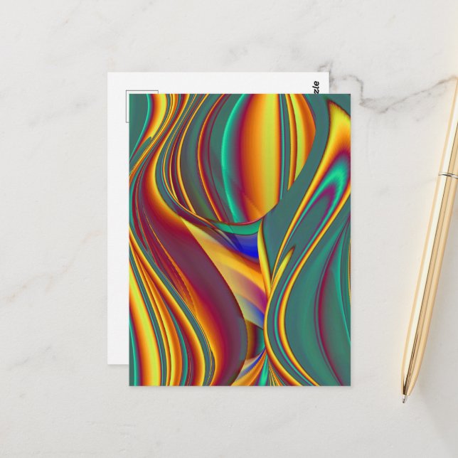 Cartão Postal Primavera Verão Outono Flores Magia (Frente/Verso In Situ)