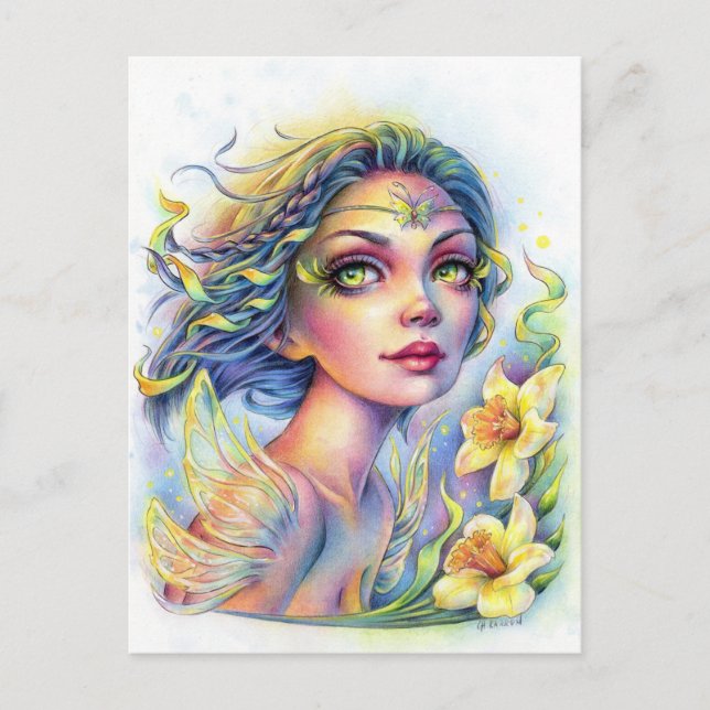 Cartão postal primavera Wind (Frente)