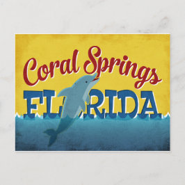 Cartão Postal Primaveras Coral Viagens vintage Retroativa de gol