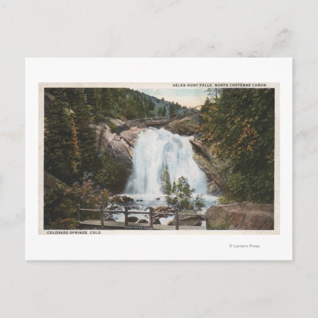 Cartão Postal Primaveras do Colorado, CO - Helen Hunt Falls (Frente)