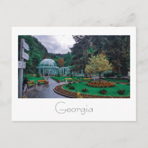 Cartão Postal Primaveras Quentes Borjomi Georgia Causam Montanha