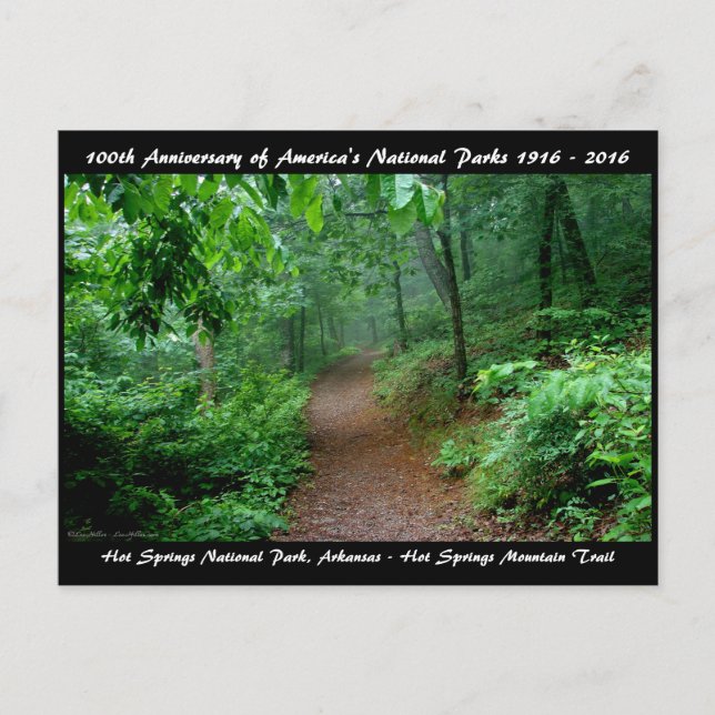 Cartão Postal Primaveras Quentes de Aniversário do Parque Nacion (Frente)