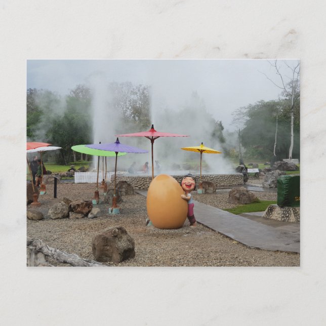 Cartão Postal Primaveras quentes em Chiang Mai Tailândia (Frente)