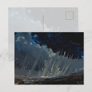 Cartão Postal "Primeira Chuva na Terra" Pintura a Óleo #7