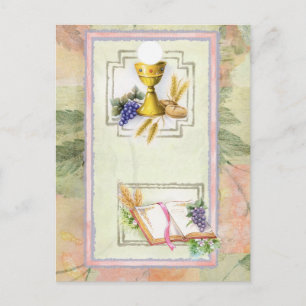 Cartão Postal Primeira Comunhão, confirmação