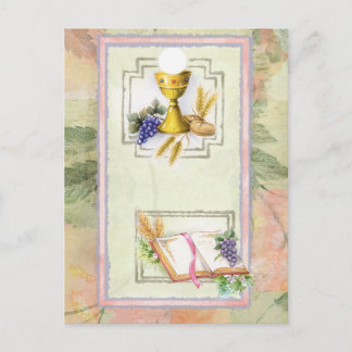 Cartão Postal Primeira Comunhão, confirmação