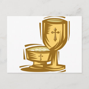 Cartão Postal Primeira Comunhão Santa