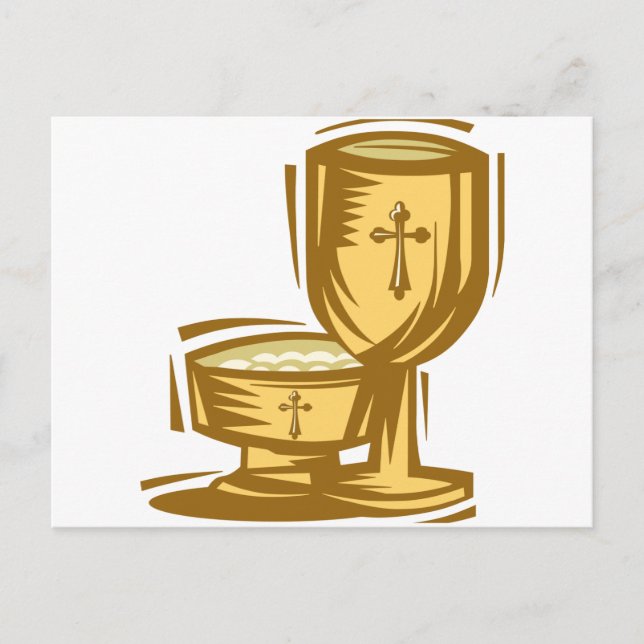 Cartão Postal Primeira Comunhão Santa (Frente)