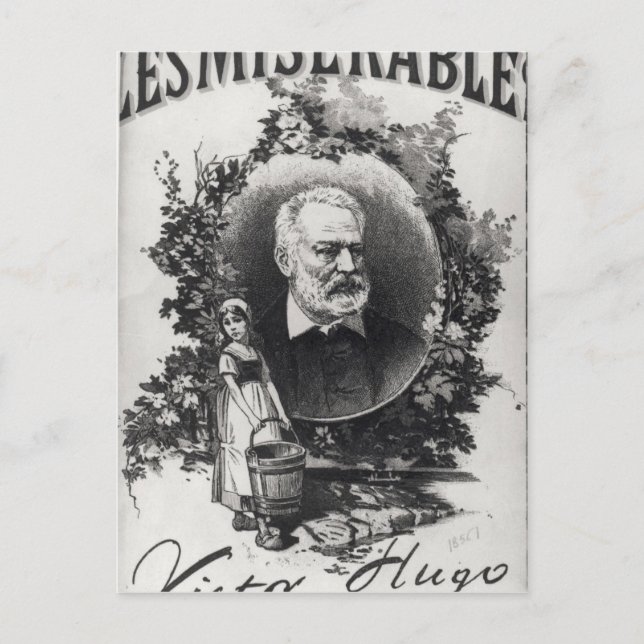 Cartão Postal Primeira edição do título "Os Miseráveis" (Frente)