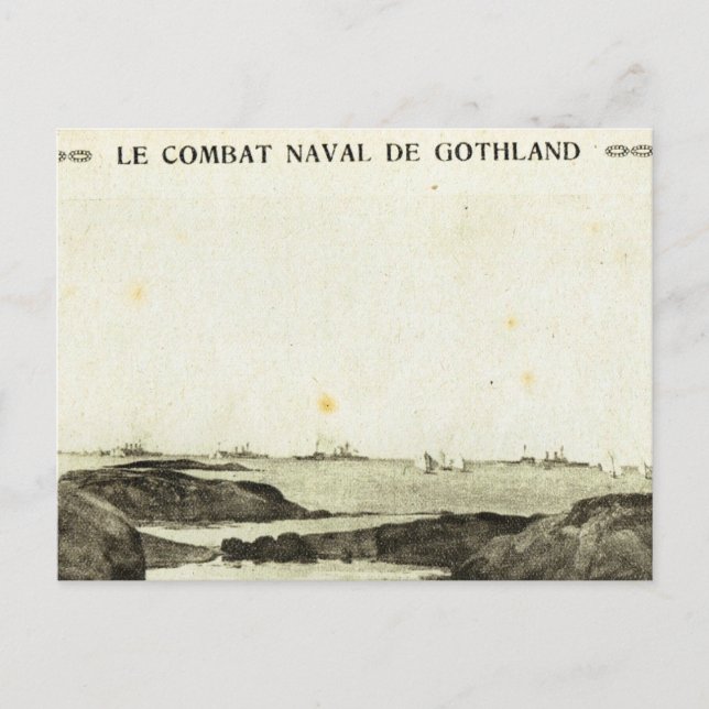 Cartão Postal Primeira Guerra Mundial, Batalha de Jutland (Frente)