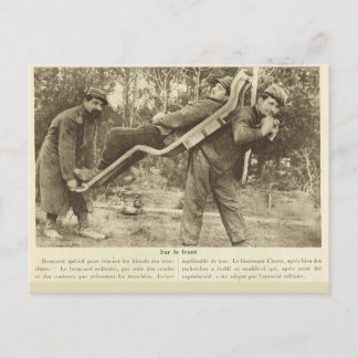 Cartão Postal Primeira Guerra Mundial, França, Transportando os