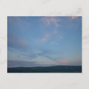 Cartão Postal Primeira noite sobre o lago de Keuka, Nova Iorque