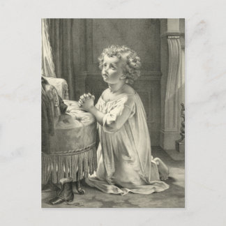 Cartão Postal Primeira oração de CHild