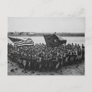 Cartão Postal Primeiro a combater - Fuzileiros navais dos EUA - 