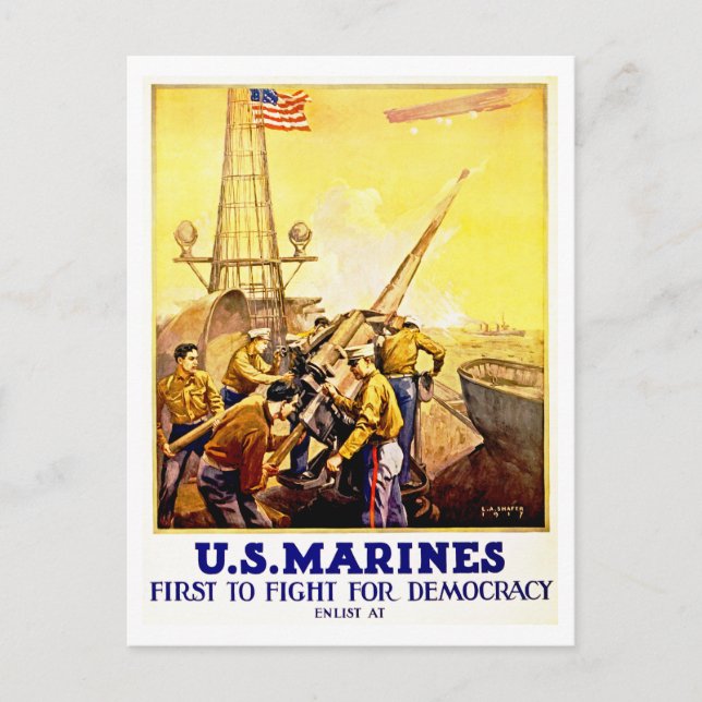 Cartão Postal Primeiro a lutar pela democracia (Frente)