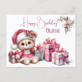 Cartão Postal Primeiro aniversario da Primeira Rapariga