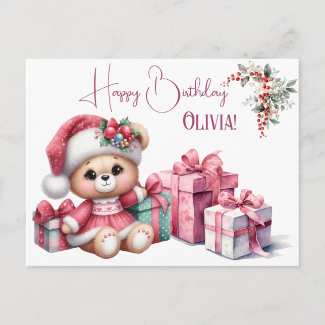 Cartão Postal Primeiro aniversario da Primeira Rapariga (Frente)