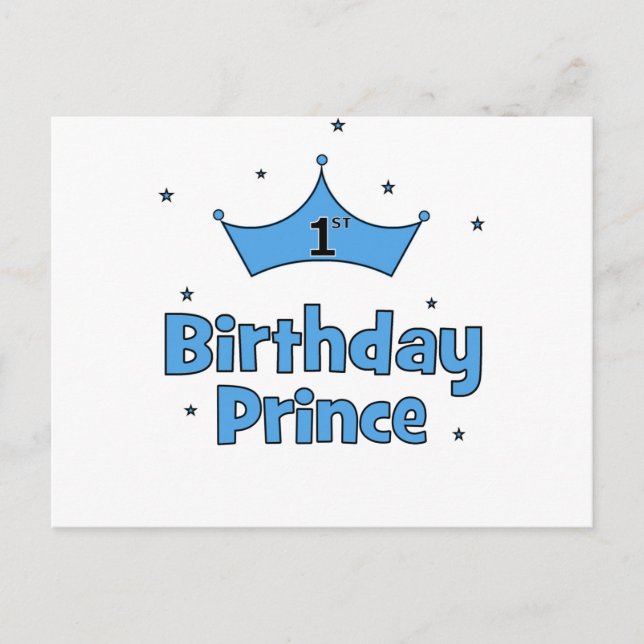 Cartão Postal primeiro aniversario Prince (Frente)