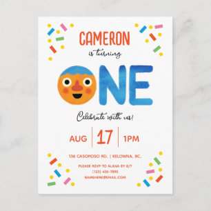 Cartão Postal Primeiro aniversario Super Simples Noodle & Pals C