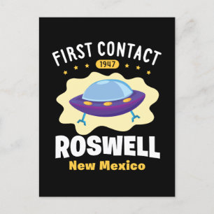 Cartão Postal Primeiro Contato Roswell Novo OVNI de Alienígena d