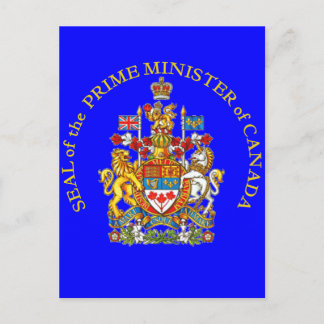 Cartão Postal Primeiro-Ministro do Canadá