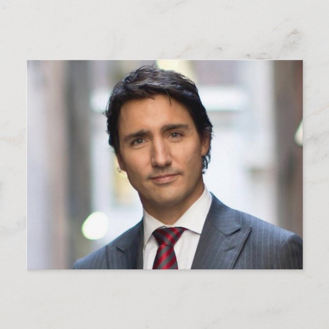 Cartão Postal Primeiro-Ministro Justin Trudeau 2017 (Frente)