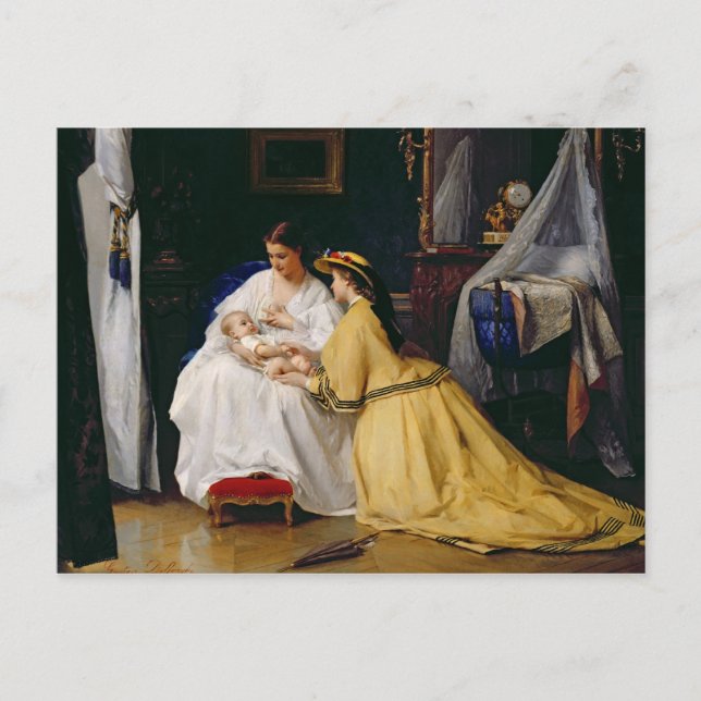 Cartão Postal Primeiro nascer, 1863 (Frente)