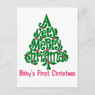 Cartão Postal Primeiro Natal do Bebê
