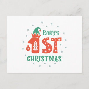 Cartão Postal Primeiro Natal do Bebê